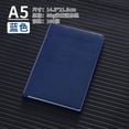 thumbnail image 1 of Zhuge 2 cuadernos de cuero A5 de tapa dura con compartimento para bolígrafos, de cuero para mujeres y hombres, para oficina, trabajo, 100 hojas, 200 páginas (azul oscuro), 1 of 2