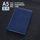 thumbnail image 1 of Nvzi Cuaderno de cuero A5 con tapa dura y compartimento para bolígrafos, diario de trabajo, diario y de escritura, 100 hojas, 200 páginas (azul oscuro), 1 of 2