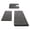 Gray, variant on Colorful Stylish 3-Piece Memory Foam Bathroom Rug Set, Ultra Soft Absorbent Non-Slip Bath Mat, Washable Durable Floor Mats for Bathroom, Shower, Tub, Laundry Room and Vanity Decor