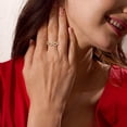 thumbnail image 2 of Anillo LAVALE Moissanite de plata de ley color D VVS1 talla 5-10, 2 of 8