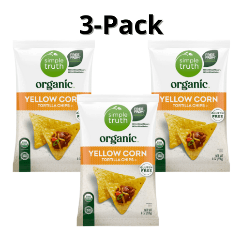 Simple Truth Yellow Corn Tortilla Chips, 3-Pack