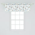 thumbnail image 2 of Ambesonne Christmas Window Valance, Winter Retro Forest, 54" X 18", Brown Blue, 2 of 3