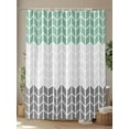 thumbnail image 4 of Cyan Gray Shower Curtain, Chevron Abstract Geometric Modern Art Waterproof Shower Curtain Set with 12 Hooks Lightweight Washable Fabric Shower Curtains for Bathroom 72x72 Inches, 4 of 6