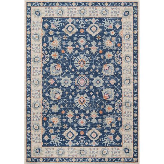 Momeni ANATOANA-8NVY5376 5 ft. 3 in. x 7 ft. 6 in. Anato-8 Rectangle Rug - Navy