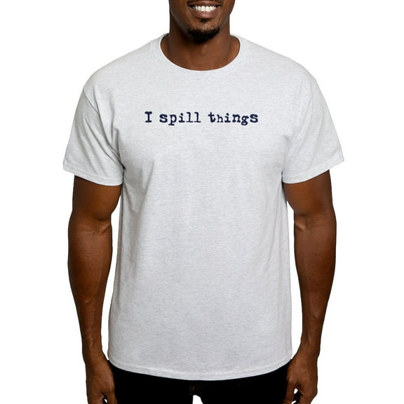 CafePress - I Spill Things Light T Shirt - Men's Classic Graphic T-Shirt