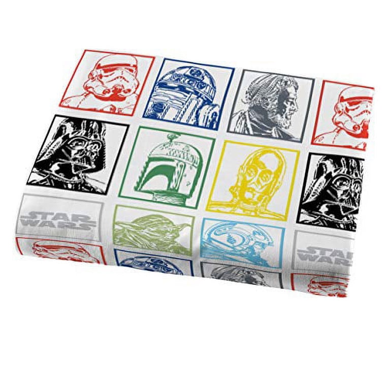 Jay Franco Star Wars Set Lenzuola 4 Pezzi - Microfibra Morbidissima Con Luke, Darth Vader, Yoda - Letto Singolo Matrimoniale