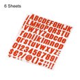 thumbnail image 3 of Uxcell 25mm Height Self Adhesive Waterproof Vinyl Letter Number Sticker Set 6 Sheet Red, 3 of 6