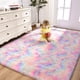 thumbnail image 1 of FlyDOIT Alfombra de Peluche Suave y Esponjosa Tie-Dye Arcoíris 122x183 cm, 1 of 9