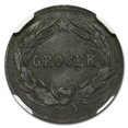 thumbnail image 2 of 1863 W.M. Thierbach Grocer Civil War Token MS-61 NGC (F-630BX-1z), 2 of 2