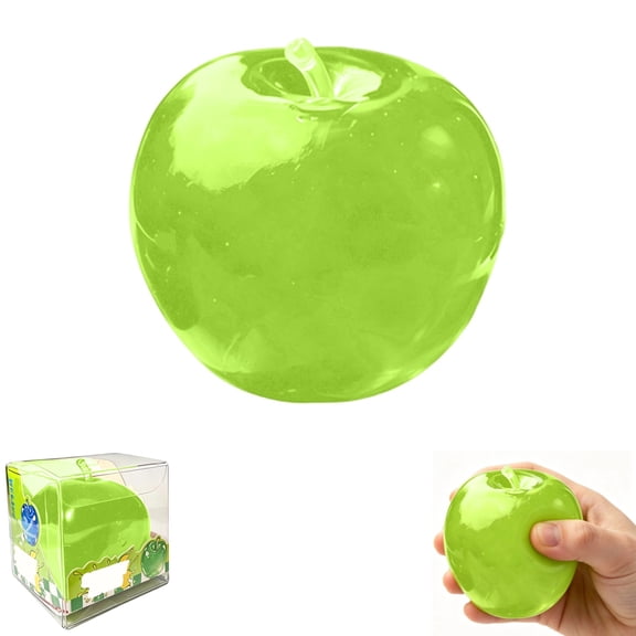 Fidget Toys Stress Big Green Apple : High Density Filled Sensory Toys, Cute Green Apple, Anxiety Relief Squishies Fidget Toys, Stress Balls,1PCS