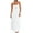 White, variant on Plus size dresses Maxi Dresses for Women Sexy Casual Spaghetti Strap Long Summer Sundress White 4(S)
