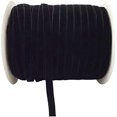 thumbnail image 1 of 10 Yards Velvet Ribbon Spool (Black  1"), 1 of 5