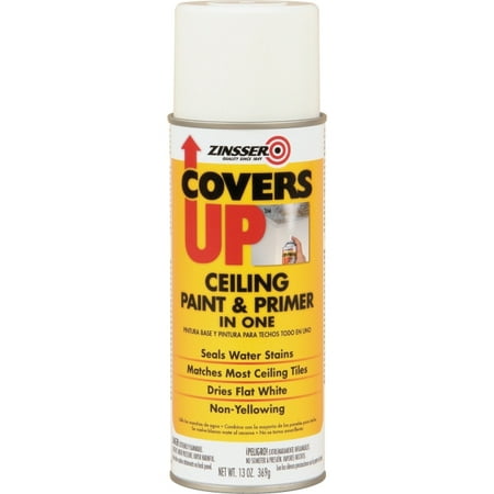 Rust-Oleum COVERS UP Ceiling Paint & Primer In One - 13 fl oz - 1 Each - (Best Primer For Bathroom Ceiling)