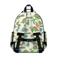 thumbnail image 3 of Beige Cartoon Dinosaurs Pattern Cute School Backpack Bag for School with Padded Back and Adjustable Shoulder Straps 15.25"x11.5"x5.25", 3 of 5