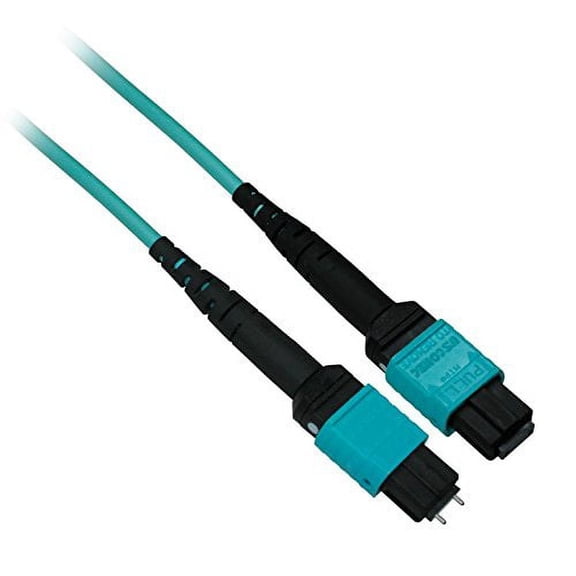 Ultra Spec - MTP 100Gb 50/125 OM3 Multimode Fiber Optic Cable Plenum (OFNP) 24 Fiber - 15 Meter Male to Female Type B