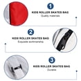 thumbnail image 2 of CATIEBYE Portable Roller Skates Handbag in Red, Lightweight and Easy to Clean Carry Bag for Roller Skate Storage, 2 of 5