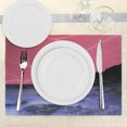 thumbnail image 3 of Ambesonne Nature Place Mats Set of 4, Thunderstorm Phenomena, Standard Size, Pink Grey, 3 of 6
