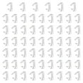 thumbnail image 2 of CLIPS de MELLA de 60 PCS CUBIERTAS de CUBIERTA de CUBIERTA Multipropósito clips de soporte transparente moderno para un restaurante para acampar de 6x5x1.5 cm, 2 of 8