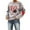 Grey, variant on Oversize Women Sweatshirts Dog Paw Heart Animal Print Long Sleeve Crew Neck Plus Size Pullover Tops
