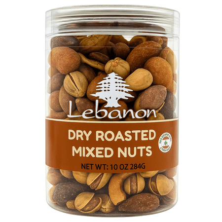 Lebanon - Deluxe Roasted Mixed Nuts (Net Wt: 10 Oz) Product of Lebanon.