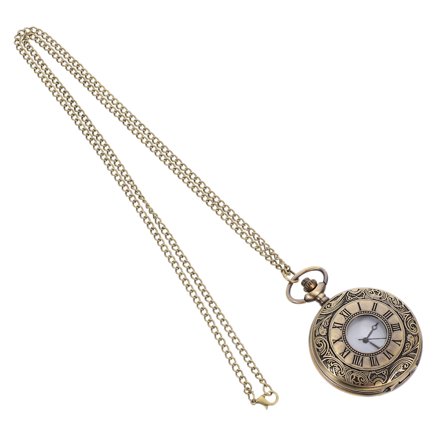 OFFIGAM Retro Engraved Pocket Watch for Men and Women, Vintage Style Timepiece for Daily Use and Special Occasions