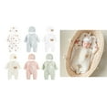 thumbnail image 2 of Breathable Bear Jumpsuit Hospital Hat Spring Outfit Long Sleeves Bodysuits for Baby Girls Boys Unisex Coveralls, 2 of 9