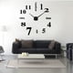 thumbnail image 5 of Reloj Minimalista de números pared Gigante HappyWare 3D DIY Color Negro, 5 of 5