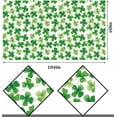 thumbnail image 4 of St. Patrick''s Day Tablecloth Irish Green Shamrock Clover Spring Holiday Party Decoration Kitchen Dining Room Table Cover (60" x 102"), 4 of 4