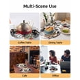 thumbnail image 2 of 13 Inch Round Placemats Set of 6, Black Gnomes Christmas Non Slip Heat Insulation PP Table Mats, Snowflake Xmas Tree Gifts Winter Washable Place Mats for Kitchen Dining Party Table Decor, 2 of 7