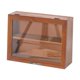 thumbnail image 1 of Gabinete de almacenamiento de escritorio, caja de madera para guardar cosméticos, retro, de 2 niveles, expositor de escritorio, estante para guardar b, 1 of 9