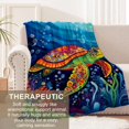 thumbnail image 3 of Manta de tortuga marina para mujeres adultas, mantas de franela de tortuga marina, regalos, manta de tortuga marina para sofá cama, sala de estar, suave, cálida y acogedora decoración de tortuga, 3 of 7