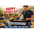 thumbnail image 3 of Flame King 2-Burner Propane FlatTop Tabletop Cast Iron Grill Griddle for Outdoor Cooking, Gifts for Father, 3 of 14