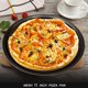thumbnail image 3 of Sartén perforada para Pizza de 10 pulgadas de 4 piezas, revestimiento antiadherente de acero, fácil de limpiar, sartén para Pizza, 3 of 5