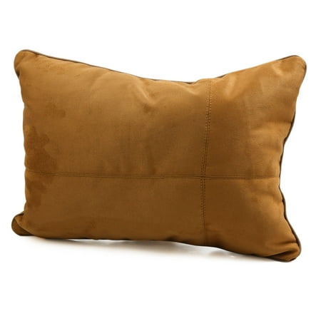 Brown Cotton Square Car Lumbar Cushion Waist Rest Support Seat