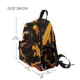 thumbnail image 3 of FORMRS School Backpack with Front Zippered Pocket 12" Student Travel Daypack, Black Fish Pattern, 3 of 6