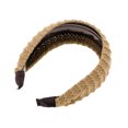 thumbnail image 4 of Unique Bargains 1 Pc Knitted Wide Headbands for Women Khaki, 4 of 6