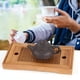 thumbnail image 1 of Bandeja De Té De Bambú 10.6 Pulgadas Tee Tablett Holz Pequeña Mesa China Gongfu Que Sirve Para La Oficina En El Hogar Casa De Té De Regalo Servir Comida Café O Con, 1 of 7