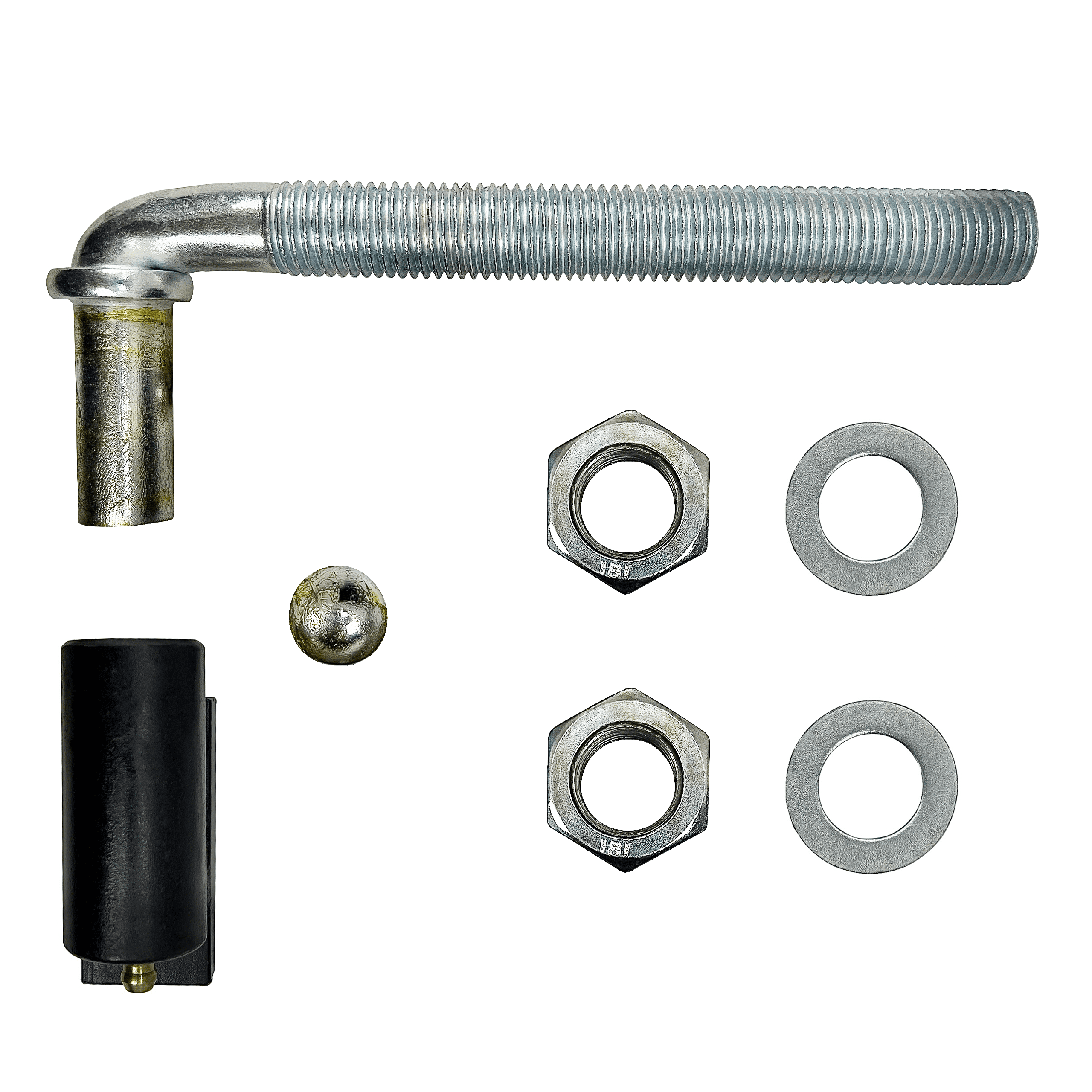 4 Pack - J Bolt Gate Hinge – 5/8” – Adjustable Weldable Hinge – Ball Bearing- Heavy Duty