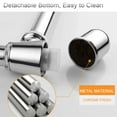 thumbnail image 6 of Chrome Bottle Trap Basin Waste Bathroom Sink Pipe Adjustable Height & Outlet, 6 of 13