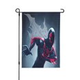 thumbnail image 1 of Bandera de jardín de temporada de Spider-Man, bandera de doble cara, bandera navideña para decoración navideña al aire libre., 1 of 8