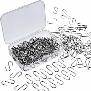 Value Essentials 35pcs Small S Hooks Connectors Metal S Shaped Wire Hook Hangers Hanging Hooks for DIY Crafts, Hanging Jewelry, Key Chain, Tags, Fishing Lure, Net