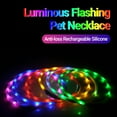thumbnail image 3 of Luminous Pet Collar - Bright Anti-loss Rechargeable Silicone - Flashing Dog Necklace - for Outdoor Use, 3 of 8