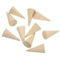 thumbnail image 2 of Linaichen DIY cone 10pcs 2.5x5cm DIY Cone Unpainted Wooden Cone Shape Ornamnet Craft Accessories, 2 of 9