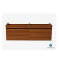 thumbnail image 2 of Fresca Largo Teak Modern Double Sink Bathroom Cabinet, 2 of 3