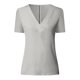 thumbnail image 5 of Fiudx Ofertas Relámpago Moda Talla Grande Mujer Encaje Sólido Empalme Manga Corta Blusa Delgada Cuello En V Tops Camisa, 5 of 6