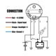 thumbnail image 4 of Medidor de combustible de 0 a 90 ohmios apto para coche, barco, motocicleta, tractor, generador, yate, medidor digital de tanque de combustible con esfera de 52 mm y luz de pantalla LED, 4 of 5