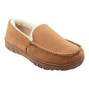 

LULEX Men s Beige Moccasin Slippers with Memory Foam Slip-on Slippers Indoor/Outdoor