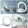 thumbnail image 4 of EIGTHTAIL Wall Floating Shelf Nordic Style Storage Shelf Punch Free Planter Holder Shelf Bracket, 4 of 6
