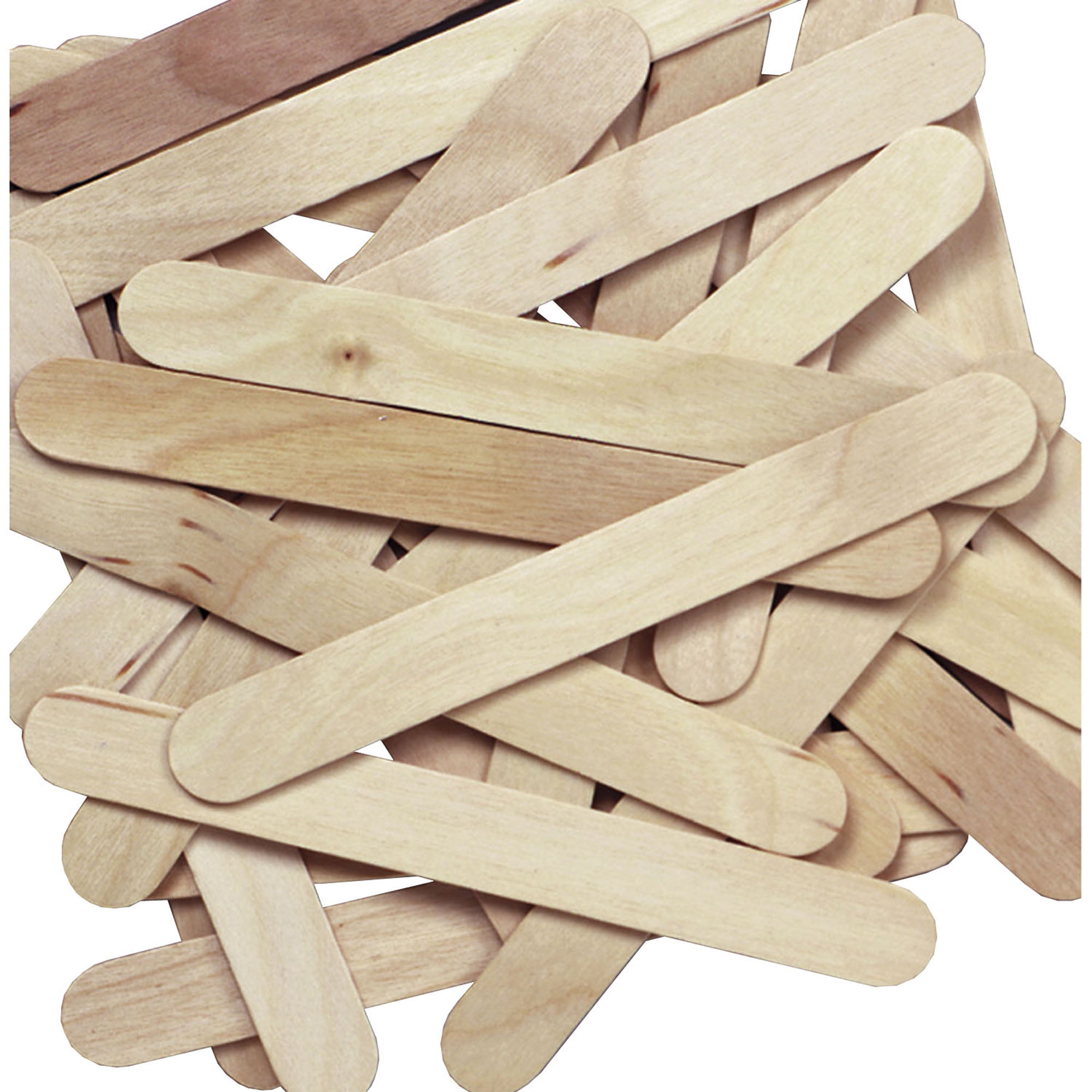 Jumbo Craft Sticks, Natural 100 per pack, 6 packs