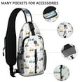 thumbnail image 2 of Firefighter Cartoon Car Crossbody Backpack, Men Construction Vehicle Sling Bag for Women, Lightweight Travel Daypack for School, 2 of 4